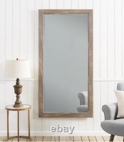 Rustic Full Length Mirror Wall Floor Leaning Standing Distressed Farmhouse Large