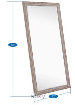 Rustic Full Length Mirror Wall Floor Leaning Standing Distressed Farmhouse Large
