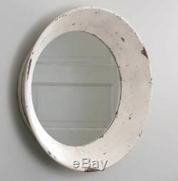 Rustic Tan chippy tin new Large Round Dutch Wall Mirror