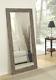 Rustic Wall Mirror Floor Leaning Standing Large Full Length Beveled Glass Iron