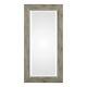 Rustic Weathered Wood Tall Wall Mirror 48 Extra Large Silver Distressed Vanity