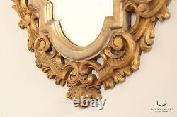 Spanish Revival Style Carved Gilt Large Wall Mirror