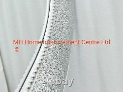 Sparkly Silver Love Heart Mosaic Extra Large Wall Mirror Beautiful Design