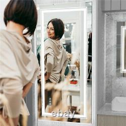 Super Bright Antifog Wall Bathroom Mirror LED Vanity Full Length Dressing Mirror