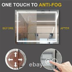 Super Bright Antifog Wall Bathroom Mirror LED Vanity Full Length Dressing Mirror