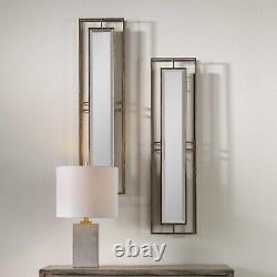 UTTERMOST RUTLEDGE WALL MIRRORS (2) NEW LARGE 30 x 7-3/4