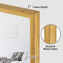Untrammelife Gold Rectangular Vanity Wall Mirror 24x36 Inch Large Rectangle M