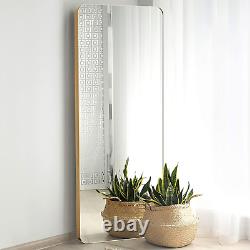Upland Oaks Large Full Length Body Mirror for Floor & Wall in Bedroom Metal Fr