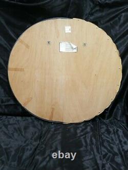 VTG LARGE ART DECO GOLD MOON FACE ROUND WALL MIRROR MID CENTURY MODERN 1970s