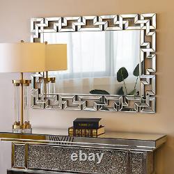 Venetian Large Rectangular Wall Mirror Silver Bedroom 31x46 Decorative Mirror