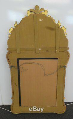 Very Large 5ft Tall Antique Gold Leaf Gilded Carved Italian Venetian Wall Mirror