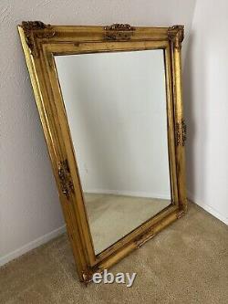 Vintage Antique Large Mirror Ornate Gold Hanging Wall Rectangle Local Pickup