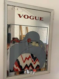 Vintage/Art Deco Vogue Advertising Mirror Large/Medium Wall Mirror