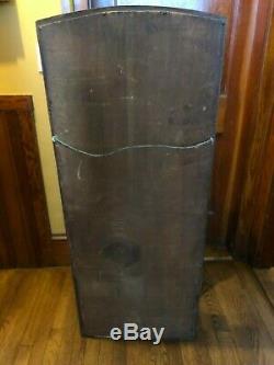 Vintage Art Deco tri-fold, 3 panel large wall mirror with wood frame