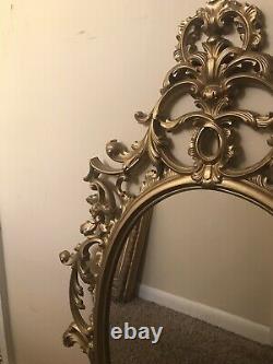 Vintage Burwood Mirror Hollywood Regency Gold Ornate Wall Mirror Large 32