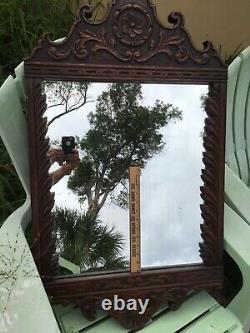 Vintage Early 1900s Rare T Eaton Co Canada Large Heavy wood Wall Mirror