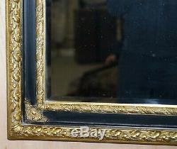 Vintage Giltwood Framed Large Wall Hanging Over Mantle Mirror Ornate Detailing