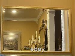 Vintage Gold Gilt Frame Wall Hanging Mirror 46 1/4 X 31