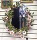 Vintage Italian Tole Floral Large Wall Mirror