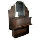 Vintage Kitchen Apothecary Wall Cabinet Beveled Glass Mirror Large Rare
