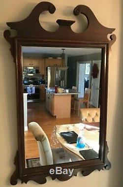Vintage Large Chippendale wall Mirror Mahogany
