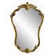 Vintage Large French Louis XV Rococo Gold Ornate Floral Motif Wall Mirror 2x3