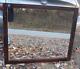 Vintage Large Old Shabby Wooden Wall Mirror