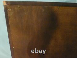 Vintage Large Solid Wood 35x47 Rectangle Framed Wall Mirror $969