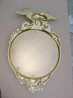 Vintage Large Syroco Eagle Convex Mirror MID Century Modern 1960 Wall Hanging