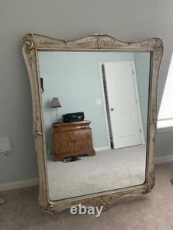 Vintage Large Wood Wall Mirror