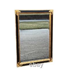 Vintage Neoclassical Style Large Rectangular Ornate Wall Mirror Framed