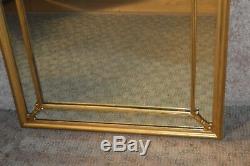 Vintage Ornate Large Size Painted Antique Gold Wall Mirror withMedallion