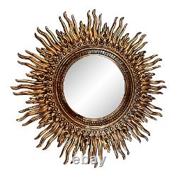 Vintage large Sunburst Gilded wall Mirror