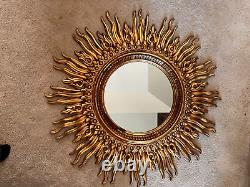 Vintage large Sunburst Gilded wall Mirror