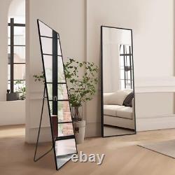 Wall Mirror Full Length Mirror, Standing Mirror Full Body, Large 60''x15'' Black