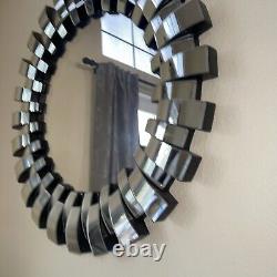 Wall mirror large Round 32 Round Modern Chrome