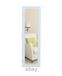 Wall-mounted large-capacity wooden mirror cabine portable