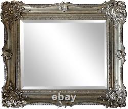 West Frames Victoria Ornate Wood Silver Gold Baroque Framed Wall Mirror Large