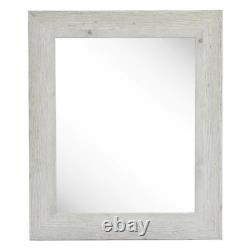 White Vintage Large Rectangle American Colonial Wall Mirror 48 In. H X 36 In. W