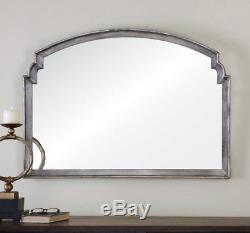 Wide Arch Silver Champagne Wall Mirror Large 42