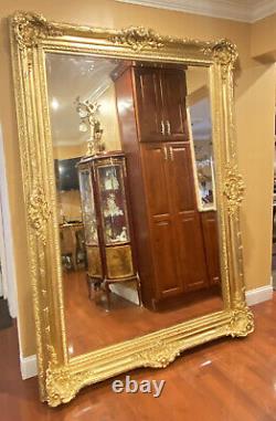 XL Large Estate Carved Gold Framed Mirror Wall Hanging Floor 86 X 62