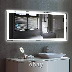 XL-Large LED Lighted Bathroom Vanity Mirror 42 Commercial-Grade Wall-Mounted