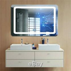 XX-Large LED Illuminated Wall Bathroom Make Mirror Demister Vertical Magnifier