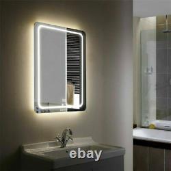 X-Large Bathroom Led Lighted Backlit Mirror Wall Mounted with Dimmable Switch