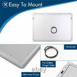 X-Large Bathroom Led Lighted Backlit Mirror Wall Mounted with Dimmable Switch
