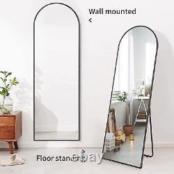 YSSOA Full Length Floor Mirror Large Rectangle Wall Standing Mirror Silver Glass